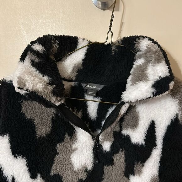 Eddie Bauer We Wander Plush 1/4 Zip Neutral Camo pull over Small - Picture 3 of 6